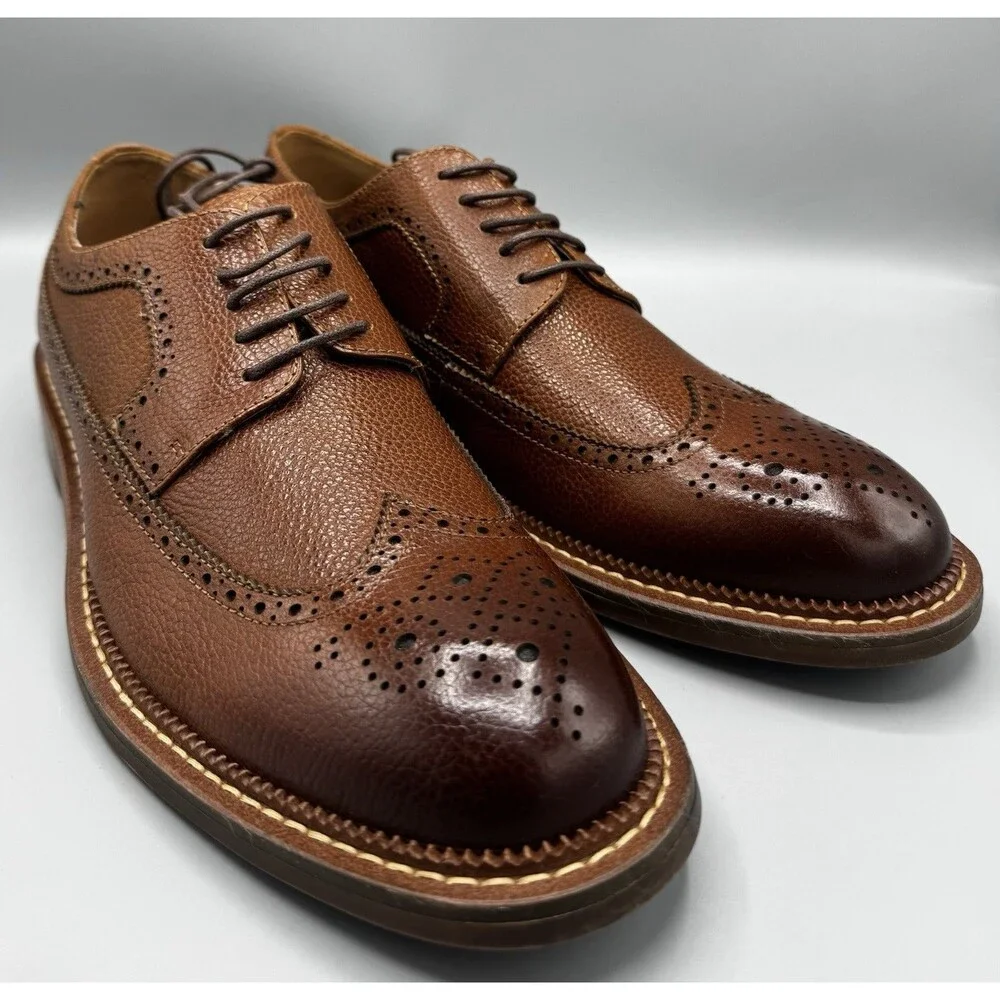 Vintage Foundry Co Men's Leather Jarvis Oxfords Shoes Size: 10